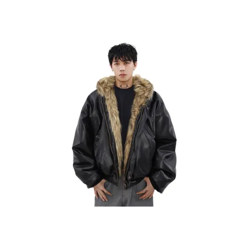 QEWBG Черный [Плотный Двойной С обеих сторон Утолщенный] Унисекс Куртки