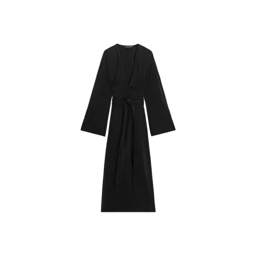 ZARA ZW Series Длинное платье с длинными рукавами женское