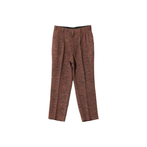 Needles FW25 Штаны с зауженным кроем Lame Твид Клетка Повседневные брюки Унисекс