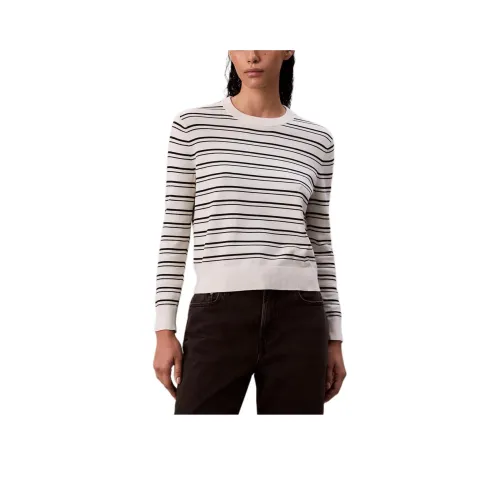 Calvin Klein Белые Полосы Женские Свитера