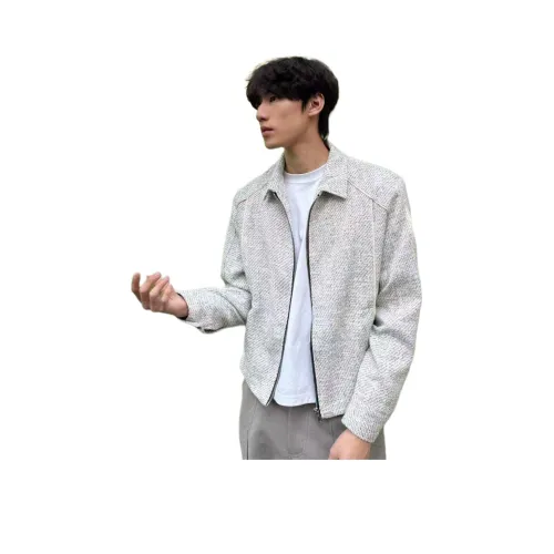 DEMAVIE Серый Белый Унисекс Куртки