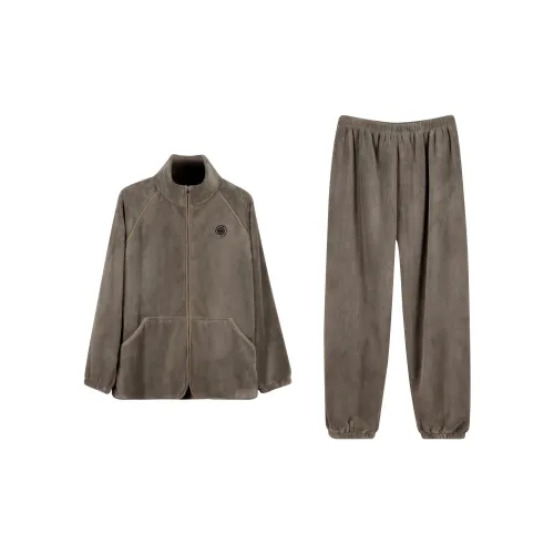 Floating Light Islands Желтый цвет увядшего листа Мужской Пижамные комплекты