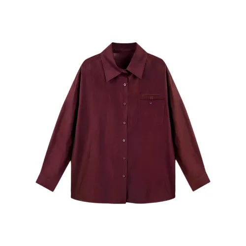 GZQJ Красный Женские Рубашки