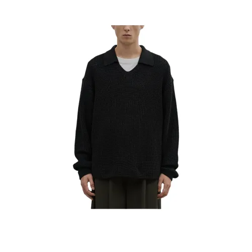 UNITED TOKYO FW25 Gima Mesh Skipper POLO Knit Men's