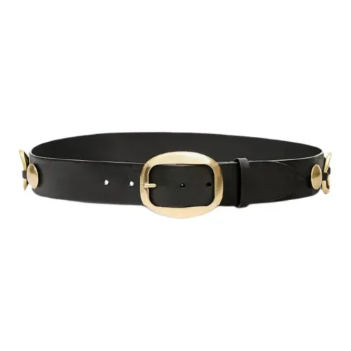 ISABEL MARANT Ремни из коровьей кожи унисекс черный 4CM