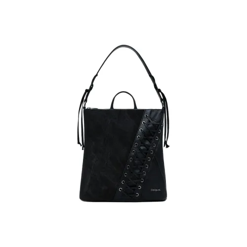 Desigual Полиуретан Рюкзак Маленький Женский Черный