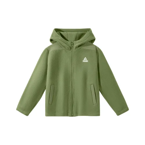 PEAK Зеленый PK Label Белый Силикон K Детские Флисовые Кофты