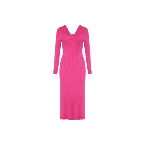 DPLAY Длинное платье с длинными рукавами женское