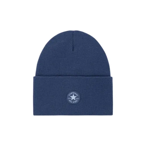 Converse Polyester Beanies Unisex Blue Конверс Полиэстер Шапки-бини Унисекс Синий