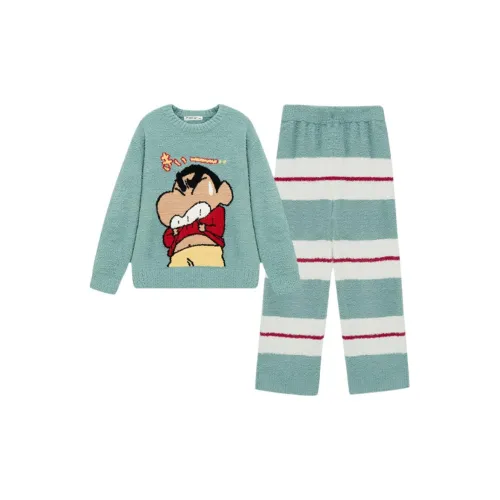 QINZUIMAO 9099 Nile Green Women's Women's Pajama Sets