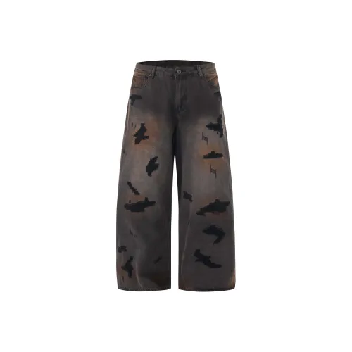 NRXX Черные Унисекс Джинсы