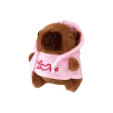 Капибара - Розовый свитшот - Любовь вышивка