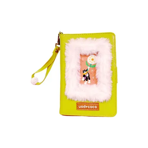 UODYCOCO ПУ (полиуретан) с плюшевым держателем для паспорта женский желтый и белый