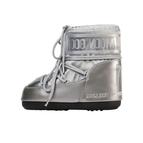 MOON BOOT Короткий сноубутс унисекс серебряный
