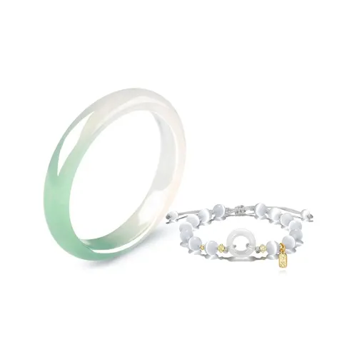 The Years Are Quiet Цветное стекло Нефритовые браслеты Женские