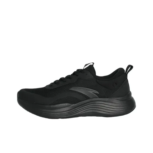 ANTA Низкие кроссовки для спорта Мужские Черный Серый Замковая