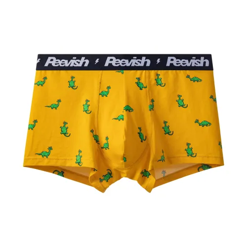 PEEVISH Мужской Желтый Динозавр Мужские Боксеры