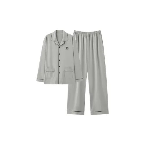 MADALLO Light Gray Men's Pajama Sets