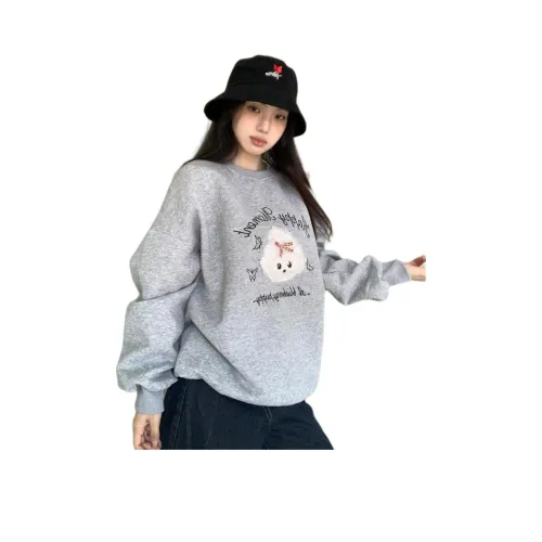 HIPHOPPUNKS Темно-серый Женский Свитшот