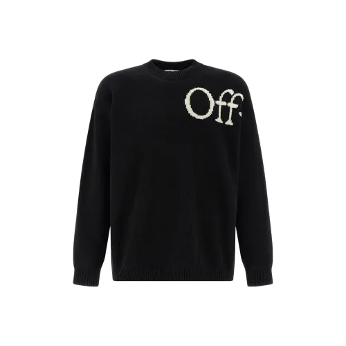 Off Белый Черный Мужские Свитера