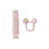 Розовый ремешок + розовые чехлы для часов