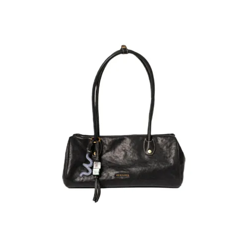 OMI Сумка через плечо из натуральной коровьей кожи стандартная женская Mystic цвет Железо Черный Шишка Коричневый Лаванда Коричневый