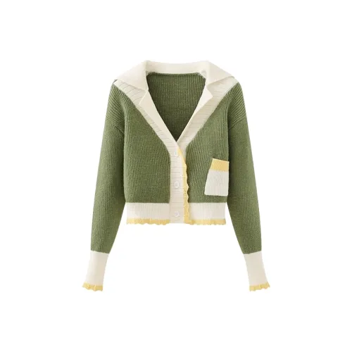 HAPG Зеленый Женский Трикотаж