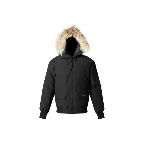 Canada Goose Down Jacket Coat Pilot Jacket Men's Black Канада Гуос Даун Джетст Пальто Пилот Куртка Мужская Черная