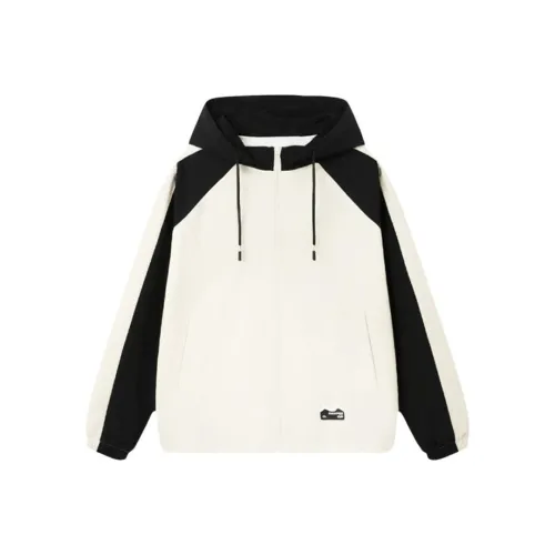 XTEP Куртка Женская Хлопковая Белая Джет Черная