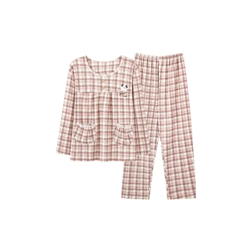 MADALLO Pink Purple Women's Pajama Sets MADALLO Розовый Фиолетовый Женские Пижамные Комплекты