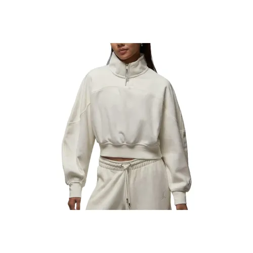 Jordan Flight Fleece Женские Quarter Zip Топ Свитшот Женские