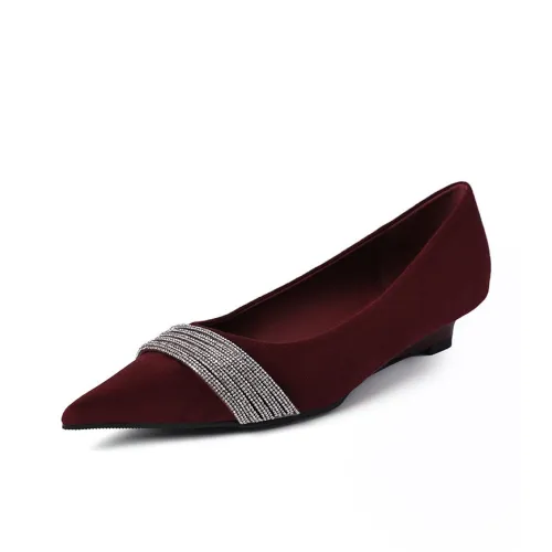 Wuji Грубый каблук французский высокие каблуки женские