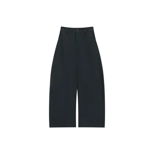 Fragment Темно-синие Женские Повседневные Штаны