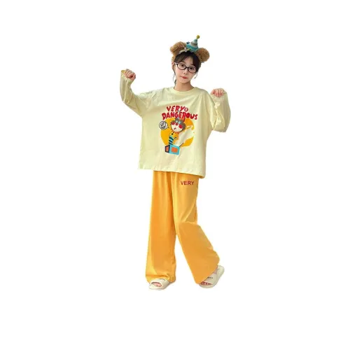 Rindu Комплект домашней одежды Осенний Желтый для детей