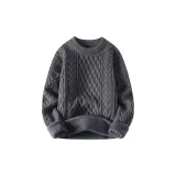 Серый с флисовой подкладкой, утолщенный