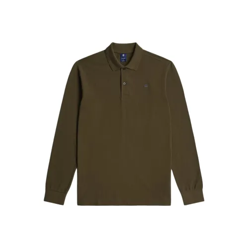 STAR RAW Оливковая Мужская Поло