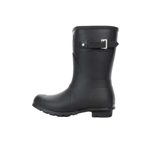 HUNTER Original Short Insulated Водонепроницаемые Резиновые сапоги Женские Черные