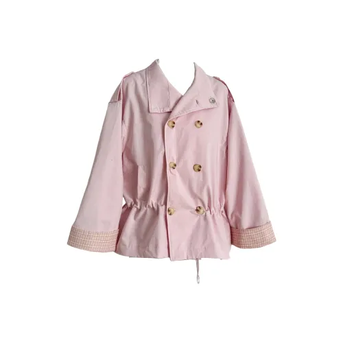 GRAYISMOON Розовый Пальто Женские Тренч