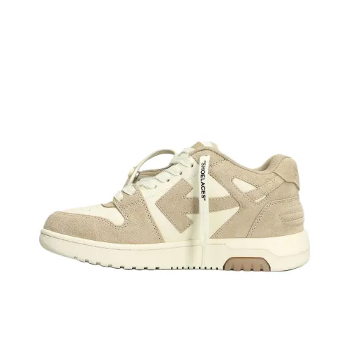 Off Белый Out Of Office Низкие Кроссовки для скейтбординга Женские Бежевые