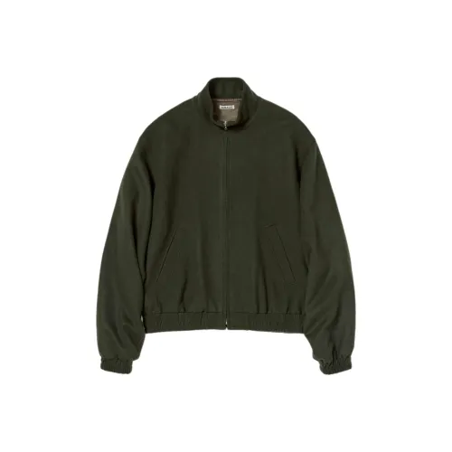 Auralee FW25 BABY CAMEL Фланелевый ZIP Блоузон Куртки и Пальто Мужской