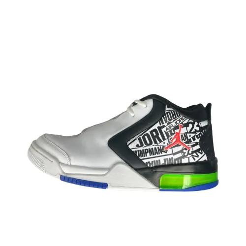 Джордан Big Fund MID Топ Винтажные Баскетбольные Кроссовки Мужские Белый Черный