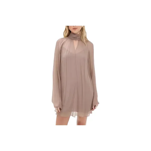 Staud Длинное платье с длинными рукавами женское