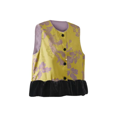 TOUCH Жилет Женские Фиолетовый Желтый Цвет