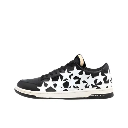 AMIRI Низкие кроссовки для скейтбординга Мужские Черно-белые