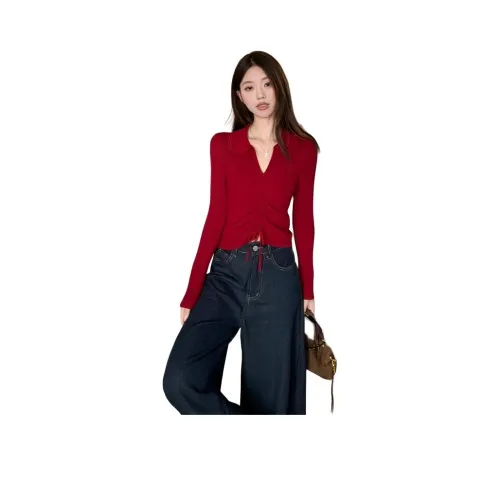 HAPG Красный Женский Трикотаж