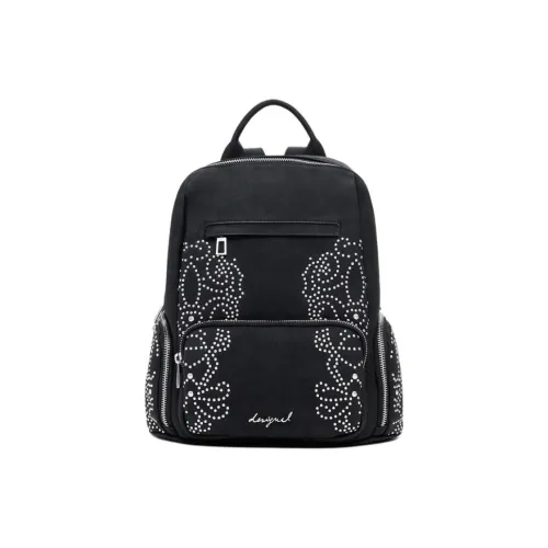 Desigual Полиуретан Рюкзак Маленький Женский Черный