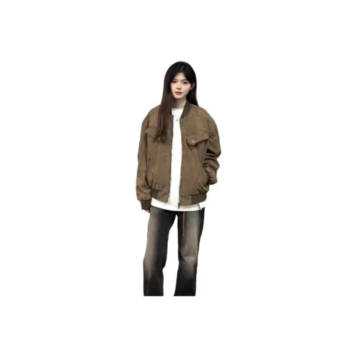 YICHEN Коричневый Женский Куртки