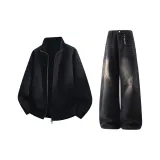 Черный топ + Черные брюки