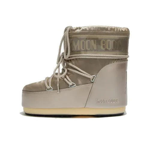 MOON BOOT Короткий сноубутс унисекс серый коричневый