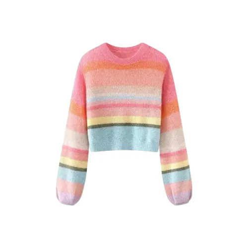 HAPG Радужный свитер женский трикотаж